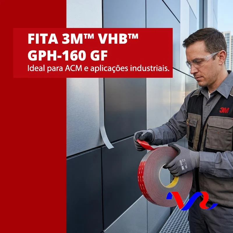 Fita 3M VHB GPH-160 GF para Alta Temperatura